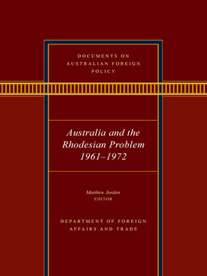 cover image of Documents on Australian Foreign Policy
